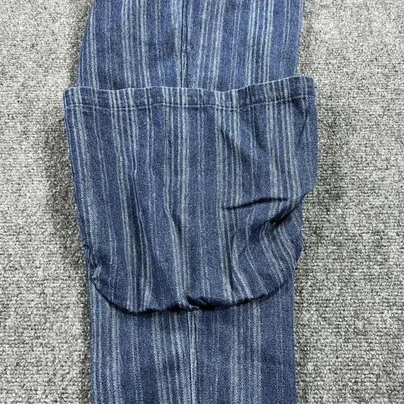 Jaded Gypsy Pants Womens Small Blue Spiral Cluster Denim Cargo Striped Jogger